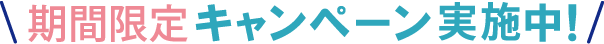 期間限定キャンペーン実地中